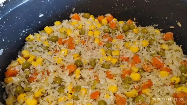 Ingredients mixed