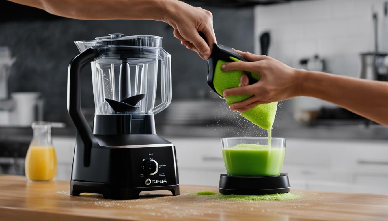 how to clean ninja blender base