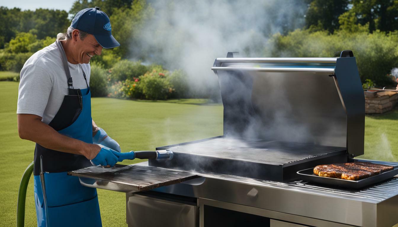 how to clean outdoor griddle