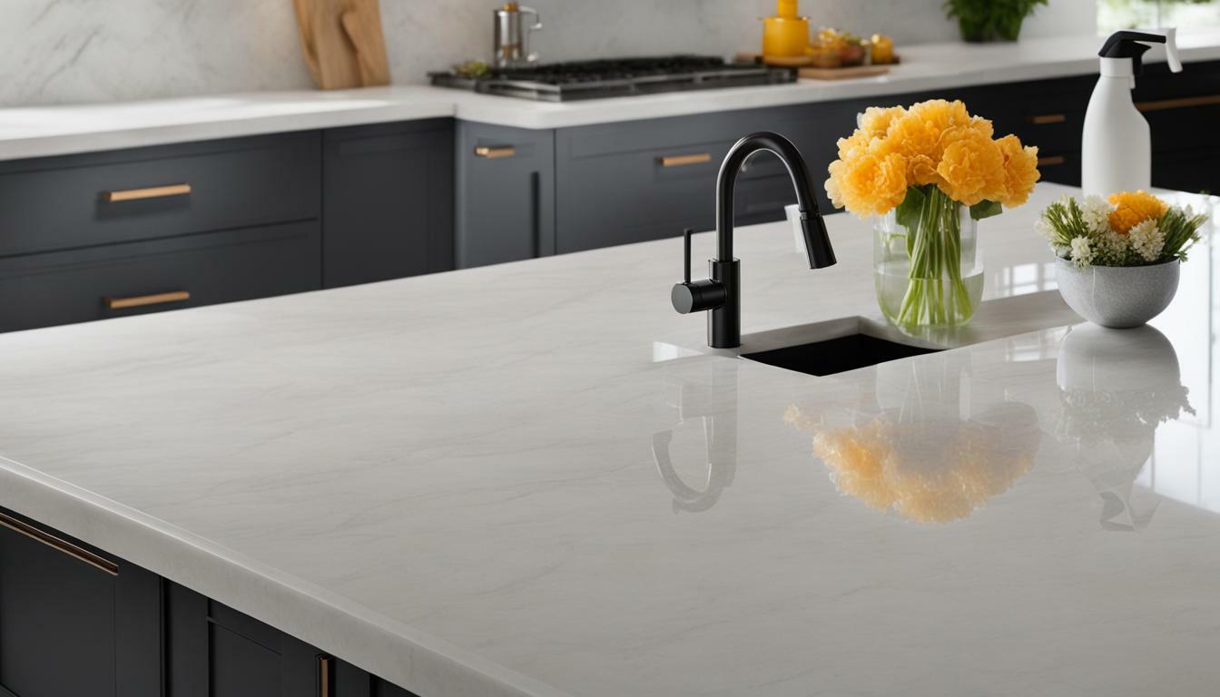 how to clean quartzite countertops