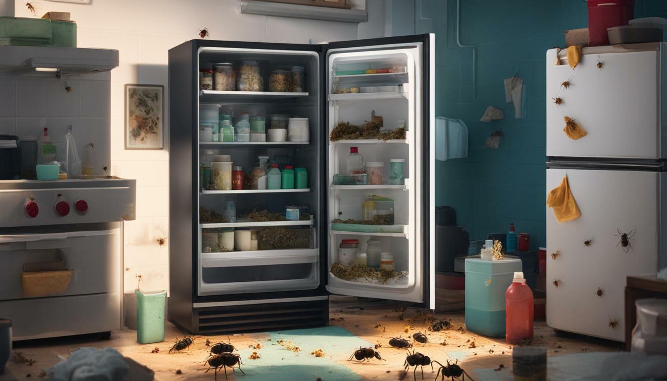 how to clean a bug infested refrigerator